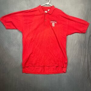 Vintage Midwest Embroider Shirt XL Stanford Cardinal University Waffle Knit Polo